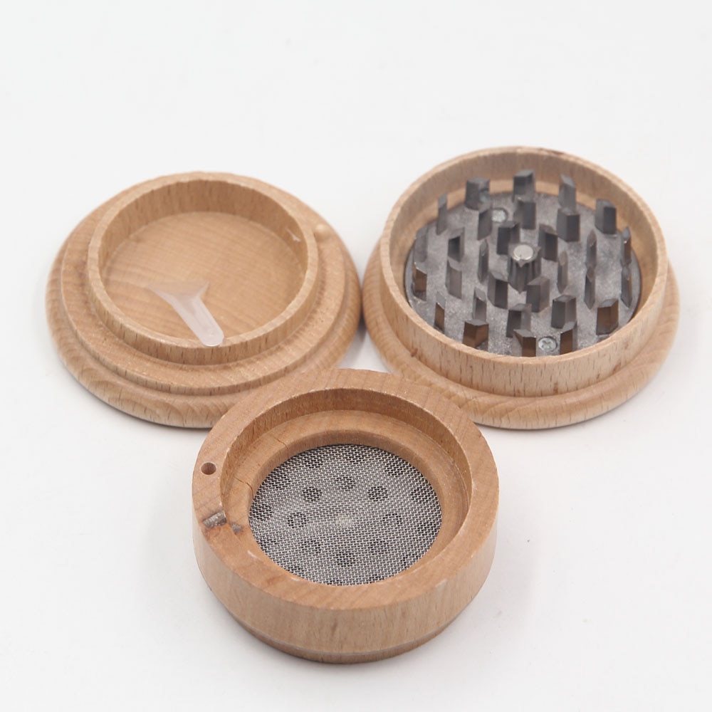 Wood Logo Grinder 3 Parts 50 MM