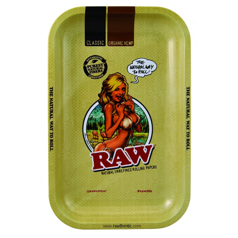 RAW Girl Small Metal Rolling Tray