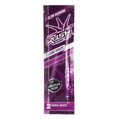 KUSH Conical Herbal Wraps Ultra Mixed Grape Flavored
