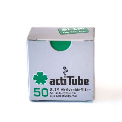 actiTube Slim Activated Charcoal Filters 50-Pack