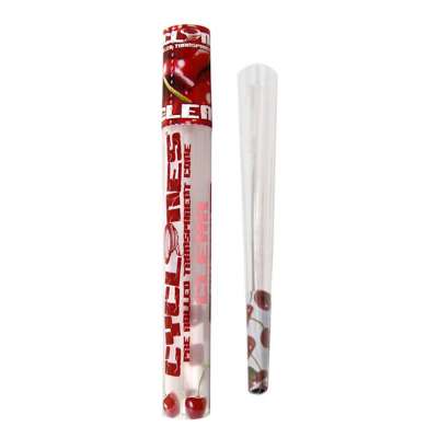 CYCLONES Clear Pre-rolled Transparent Cone - Cherry Flavored