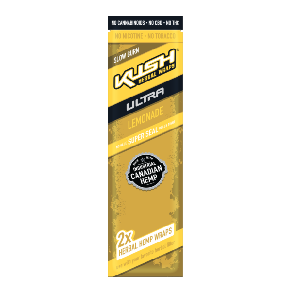 KUSH Conical Herbal Wraps Ultra - Lemonade